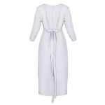 Kobiety DRESS | Figl TIED AT THE WAIST - Sukienka letnia - grey/szary - VW72222