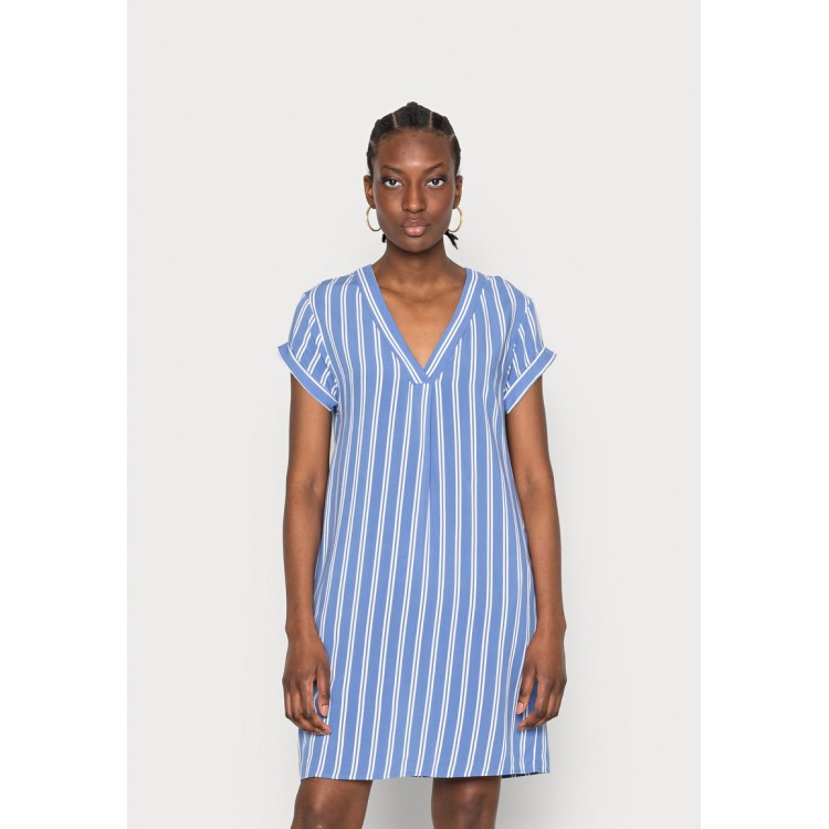 Kobiety DRESS | GAP NEW DRESS - Sukienka letnia - blue/white/biały - BE36448