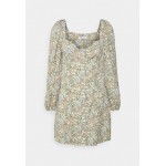 Kobiety DRESS | Glamorous Petite SNAP FRONT MINI DRESS - Sukienka letnia - khaki/ciemnoczerwony - FJ12205