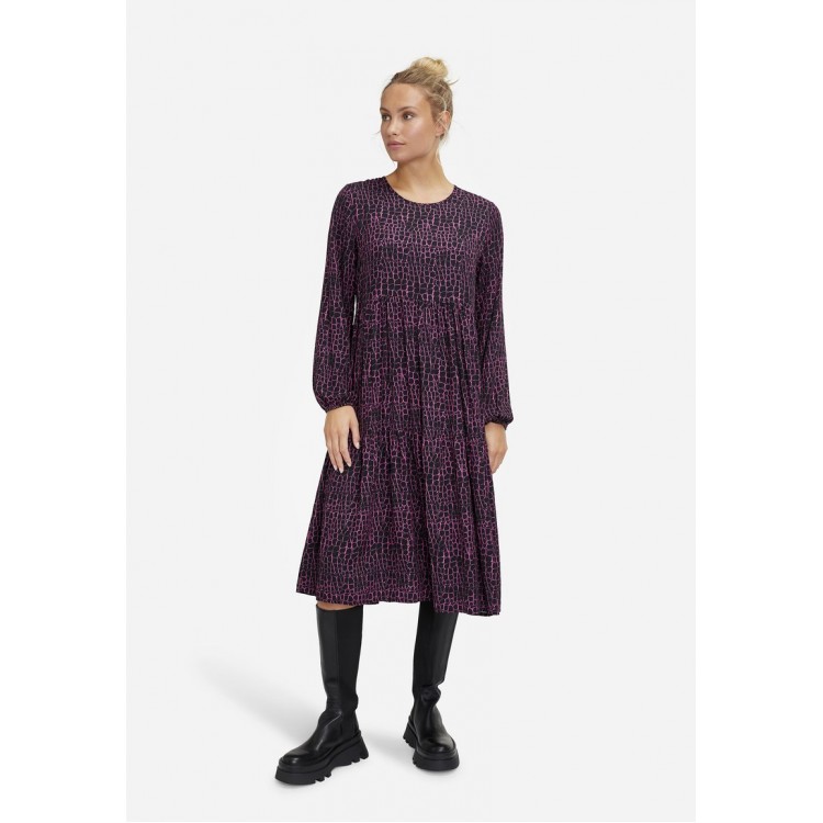 Kobiety DRESS | Heartkiss Sukienka letnia - berry print/fioletowy melanż - LK01492