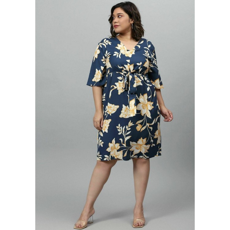Kobiety DRESS | Instafab Plus INSTAFAB PLUS CASUAL DRESSES AIR CONDITIONER - Sukienka letnia - navy blue/niebieski - BD22407