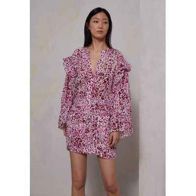 Kobiety DRESS | Iro GIRA - Sukienka letnia - white/pink/różowy melanż - WW39689