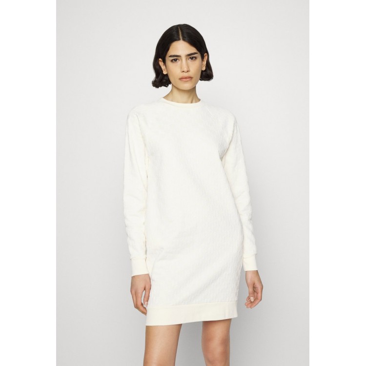 Kobiety DRESS | KARL LAGERFELD MONOGRAM DRESS - Sukienka letnia - off white/mleczny - RC18770