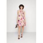 Kobiety DRESS | Lauren Ralph Lauren FLORAL CHIFFON SLEEVELESS DRESS - Sukienka letnia - pink/sage/multi/różowy - VA35850