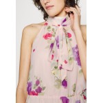 Kobiety DRESS | Lauren Ralph Lauren FLORAL CHIFFON SLEEVELESS DRESS - Sukienka letnia - pink/sage/multi/różowy - VA35850