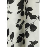 Kobiety DRESS | Lauren Ralph Lauren LEAF-PRINT GEORGETTE DRESS - Sukienka letnia - cream/black/mleczny - UJ23382