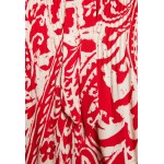 Kobiety DRESS | Lauren Ralph Lauren PAISLEY GEORGETTE LONG-SLEEVE DRESS - Sukienka letnia - lipstick red/cream/czerwony - WC19339