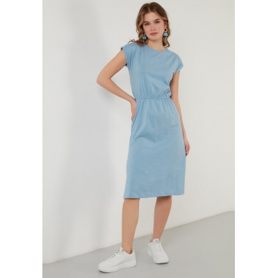 Kobiety DRESS | LELA SHORT SLEEVE  - Sukienka letnia - baby blue/jasnoniebieski - JO94045