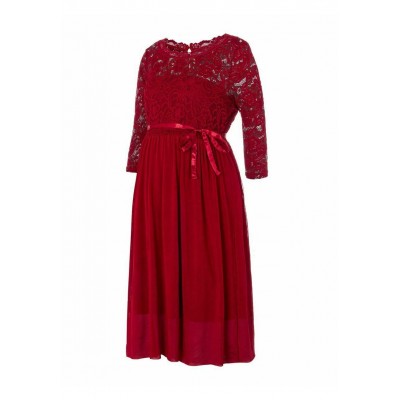 Kobiety DRESS | MAMALICIOUS MAMALICIOUS - Sukienka letnia - dark red/ciemnoczerwony - WL94621