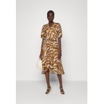 Kobiety DRESS | Marc Cain Sukienka letnia - riad/jasnobrązowy - VB09471