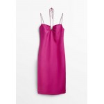 Kobiety DRESS | Massimo Dutti Sukienka letnia - neon pink/różowy neon - SU47904