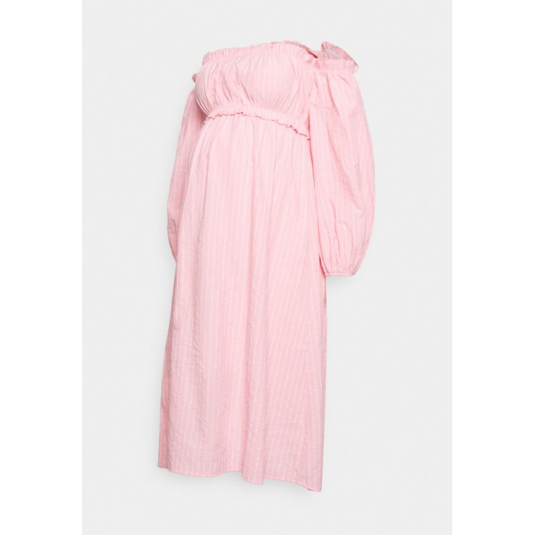 Kobiety DRESS | Missguided Maternity STRIPED BARDOT DRESS - Sukienka letnia - multi/wielokolorowy - OT95731