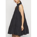 Kobiety DRESS | Missguided Petite HIGH NECK TIERED SLEEVELESS DRESS - Sukienka letnia - black/czarny - GL64064