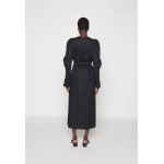 Kobiety DRESS | Mother of Pearl MIDI DRESS WITH BUTTON SLEEVE - Sukienka letnia - black/czarny - VV80049