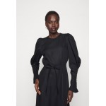 Kobiety DRESS | Mother of Pearl MIDI DRESS WITH BUTTON SLEEVE - Sukienka letnia - black/czarny - VV80049