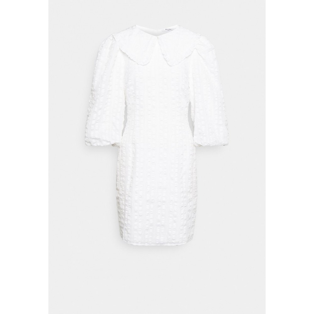 Kobiety DRESS | NA-KD BALLON SLEEVE DRESS - Sukienka letnia - white/biały - FV71782