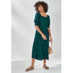 Kobiety DRESS | Next TIERED - Sukienka letnia - green/zielony - FD77635