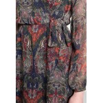 Kobiety DRESS | ONLY ONLCORDELIA WRAP DRESS - Sukienka letnia - evening bluehorizon tapestry/czerwony - UJ64571