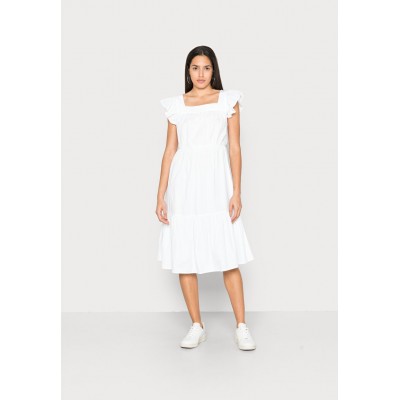 Kobiety DRESS | ONLY ONLKIRBY CALF DRESS - Sukienka letnia - white/biały - MW03541