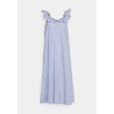 Kobiety DRESS | ONLY Petite ONLALLIE LIFE STRAP DRES  - Sukienka letnia - cloud dancer/blue/biały - GJ25389