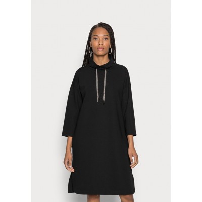 Kobiety DRESS | Opus WAMELI - Sukienka z dżerseju - black/czarny - BO09497