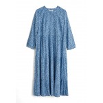 Kobiety DRESS | Seasalt Cornwall CORNWALL CHARBON - Sukienka letnia - leaf sprig clear sky/niebieski - IJ82236