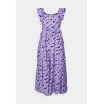 Kobiety DRESS | Selected Femme SLFLARA RUFFLE SLEEVE MIDI DRESS - Sukienka letnia - violet tulip/fioletowy - DN18606