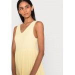 Kobiety DRESS | Selected Femme SLFTHEA MIDI DRESS - Sukienka letnia - lemon meringue/jasnożółty - MW24891