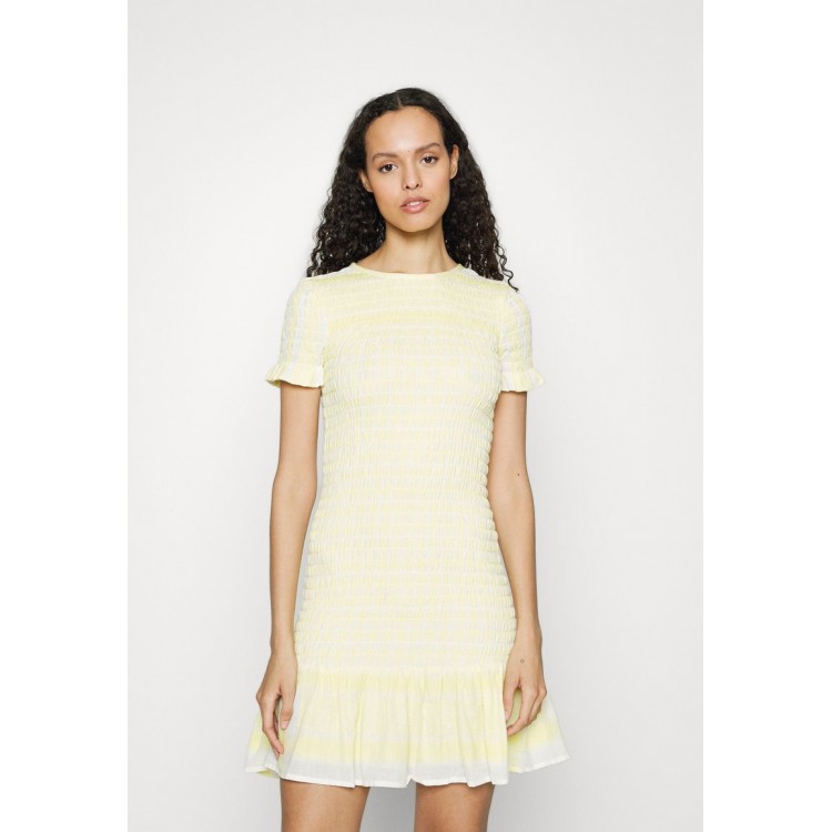 Kobiety DRESS | SUMMERY Copenhagen SHORT SLEEVE DRESS - Sukienka letnia - lemonade/żółty - LT10126