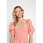 Kobiety DRESS | SUMMERY Copenhagen THEA DRESS - Sukienka letnia - shell pink/pomarańczowy - NS26989