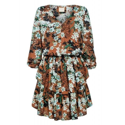 Kobiety DRESS | Swing BLAKE - Sukienka letnia - brown/pomarańczowy - FX05692