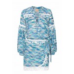 Kobiety DRESS | Swing Fashion INDIE - Sukienka letnia - blue, white/niebieski - AO17507