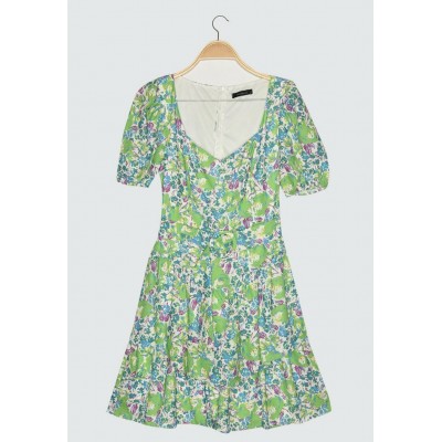 Kobiety DRESS | Trendyol Sukienka letnia - mottled light green/jasnozielony melanż - HR37615