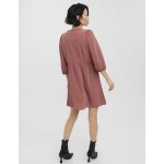Kobiety DRESS | Vero Moda KURZ MIT 3/4 ÄRMEL - Sukienka letnia - rose brown/liliowy melanż - MC36508