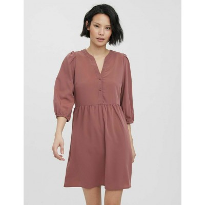 Kobiety DRESS | Vero Moda KURZ MIT 3/4 ÄRMEL - Sukienka letnia - rose brown/liliowy melanż - MC36508