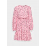 Kobiety DRESS | Vero Moda VMHENNA NECK DRESS - Sukienka letnia - parfait pink hollo/różowy - PU75605