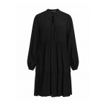 Kobiety DRESS | Vila IN KNIELÄNGE LANGARM - Sukienka letnia - black/czarny - QP65429