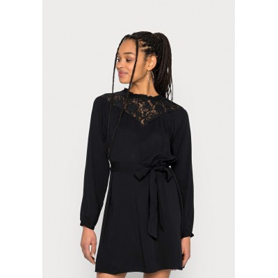 Kobiety DRESS | Vila VISUVITA SHORT DRESS - Sukienka letnia - black/czarny - YR99853