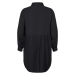 Kobiety DRESS | Zizzi EINFARBIGES HEMDKLEID MIT A-LINIE - Sukienka letnia - black/czarny - AF81884