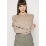 Kobiety PULLOVER | ARKET Bluzka z długim rękawem - oat melange/beżowy - QW77804