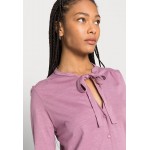 Kobiety SHIRT | Esprit BOW TIE - Bluzka z długim rękawem - mauve - LI41918