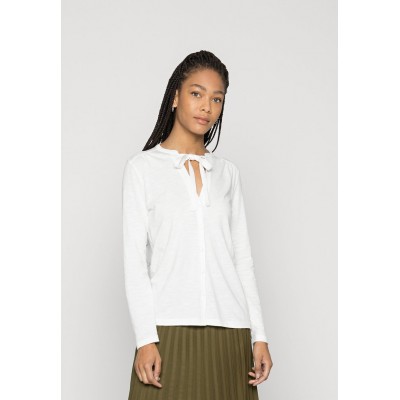Kobiety SHIRT | Esprit BOW TIE - Bluzka z długim rękawem - off white/mleczny - EB59992