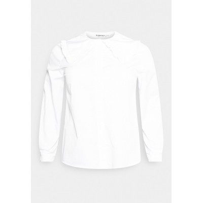 Kobiety SHIRT | Glamorous Curve EXAGGERATED COLLARED LOOSE FIT BLOUSE - Bluzka z długim rękawem - white/biały - FI10104