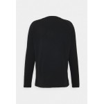 Kobiety T SHIRT TOP | +351 LONG SLEEVE ESSENTIAL UNISEX - Bluzka z długim rękawem - black/czarny - MI42250