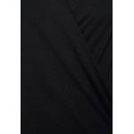 Kobiety T SHIRT TOP | Banana Republic NEW WRAP - Bluzka z długim rękawem - black/czarny - PR42375