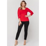 Kobiety T SHIRT TOP | Bialcon Bluzka z długim rękawem - czerwony - LV95049