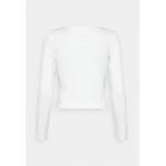 Kobiety T SHIRT TOP | Champion CREWNECK - Bluzka z długim rękawem - white/biały - VG40629