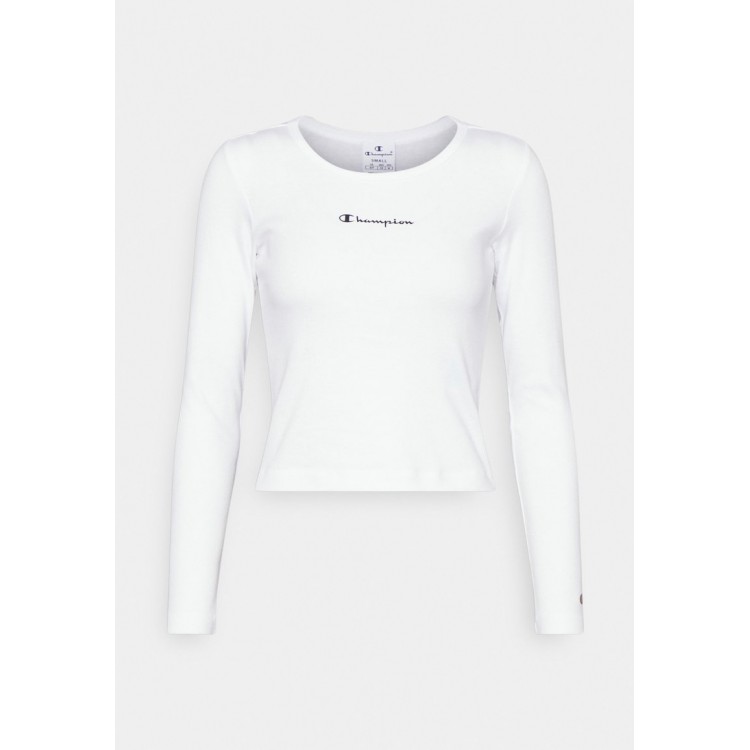 Kobiety T SHIRT TOP | Champion CREWNECK - Bluzka z długim rękawem - white/biały - VG40629