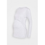 Kobiety T SHIRT TOP | Cotton On Maternity 2 IN 1 MATERNITY - Bluzka z długim rękawem - silver marle/szary - UX22899