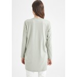 Kobiety T SHIRT TOP | DeFacto Bluzka z długim rękawem - turquoise/miętowy - MQ96844